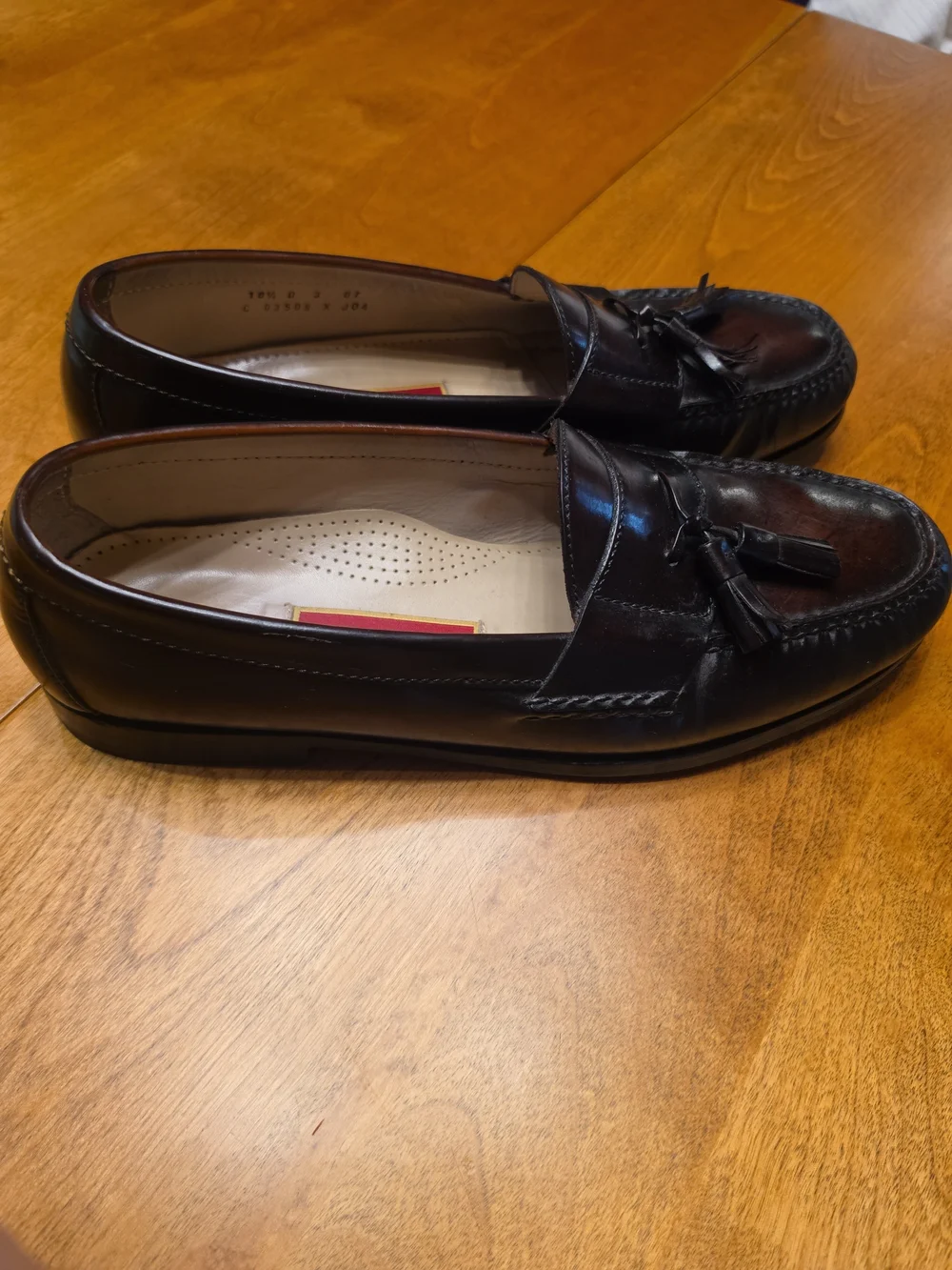 Cole Haan Dark Brown Leather Tassel Loafers 10.5D